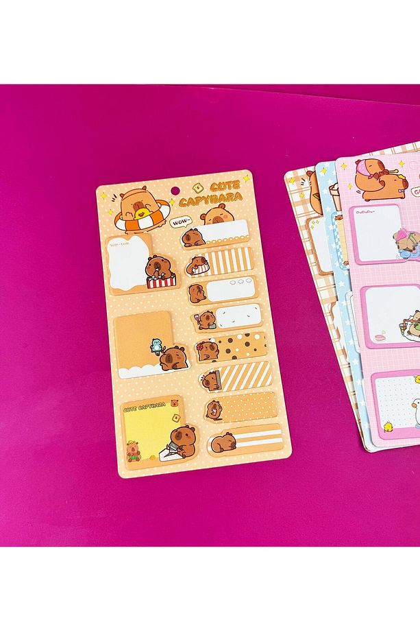 Capybara Tasarımlı Post-it Seti - 4