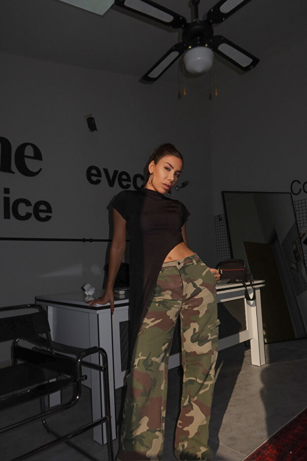 Candy Kısa Kol Asimetrik Tunik - 1