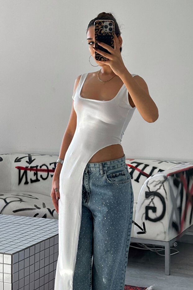 Candy Askılı Asimetrik Tunik - 5