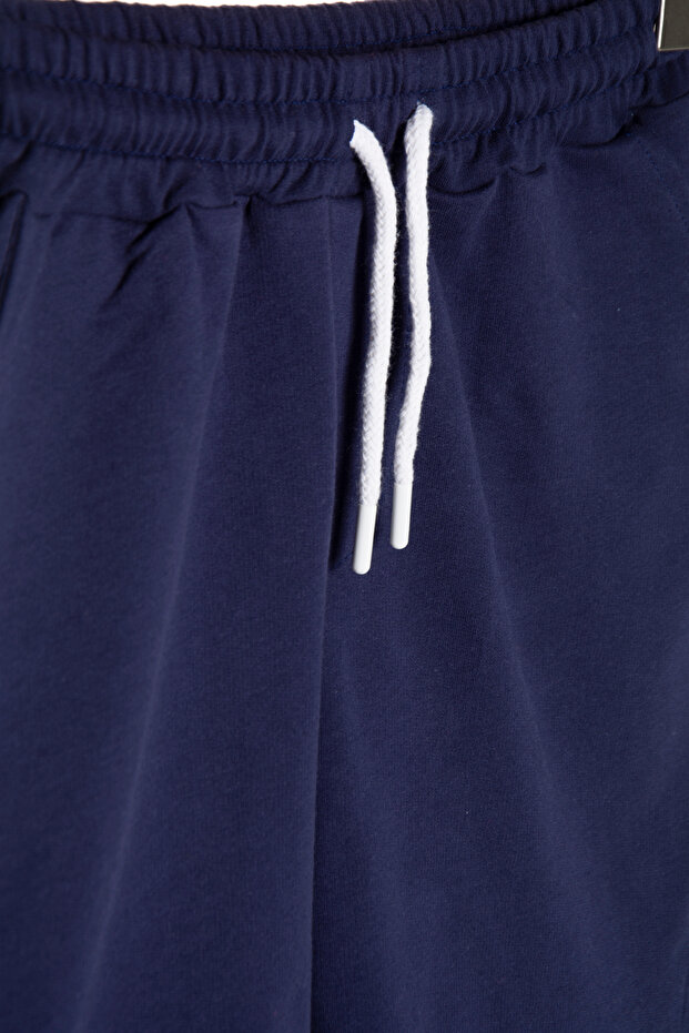 2'li Erkek Lacivert - Beyaz Basic Regular Fit Şort & Bermuda - 6