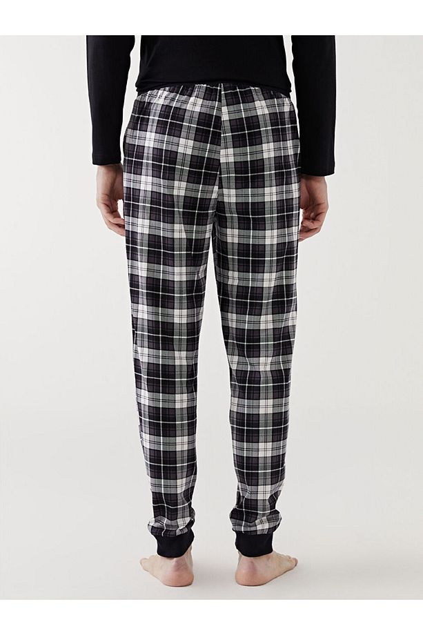 LCW Standart Kalıp Ekose Erkek Pijama Alt - 4