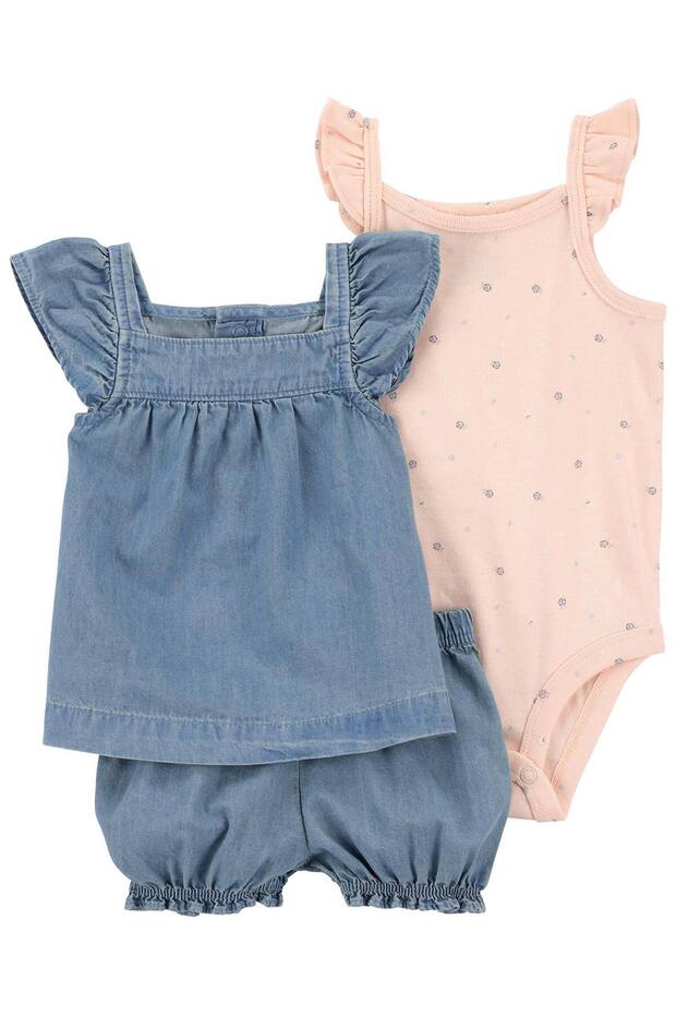 Kız Bebek Alt Üst Set - 1