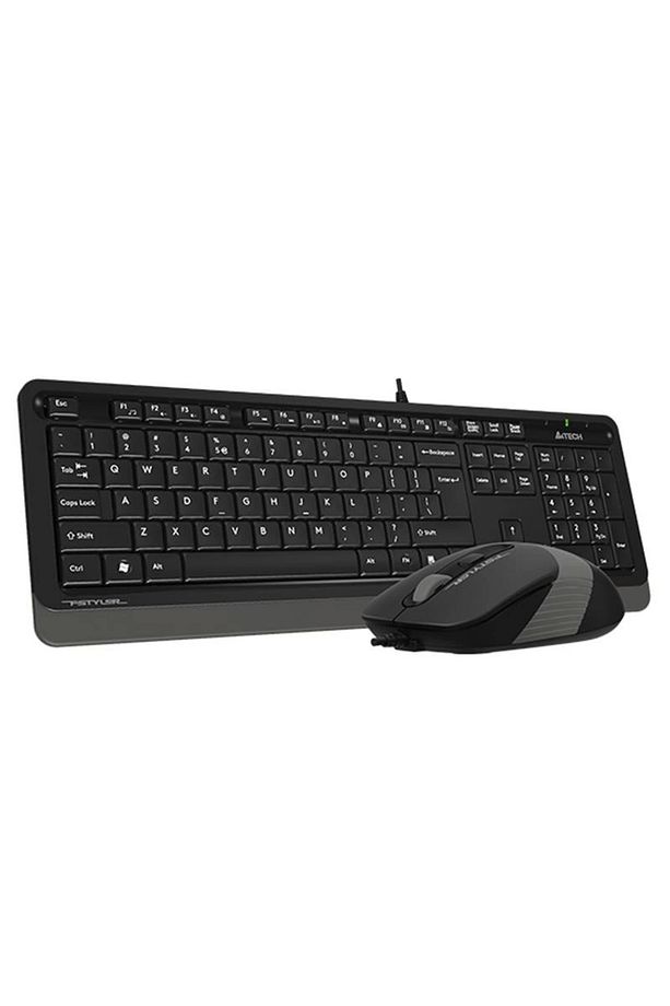 ONTECH - A4 Tech F1010 Q Usb Gri Mm Kablolu Klavye Mouse Set - 3