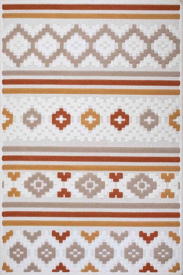 Qavalli Sisal Krem Yumuşak Doku Salon Oturma Odası Mutfak Çocuk Odası Halısı - 3
