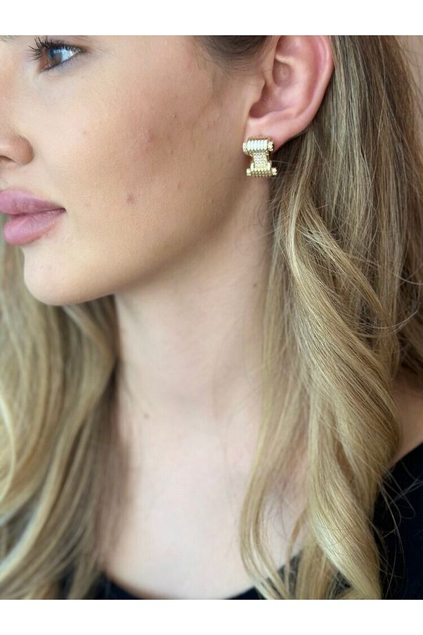 Nidosjewelry - Chic Çelik Küpe - 1