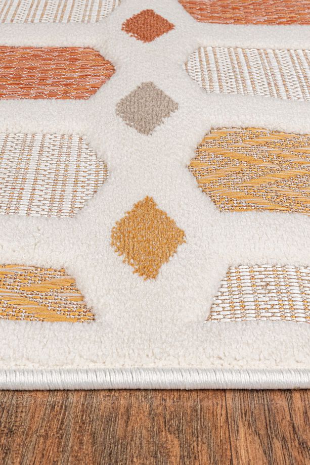 Qavalli Sisal Krem Yumuşak Doku Salon Oturma Odası Mutfak Çocuk Odası Halısı - 5