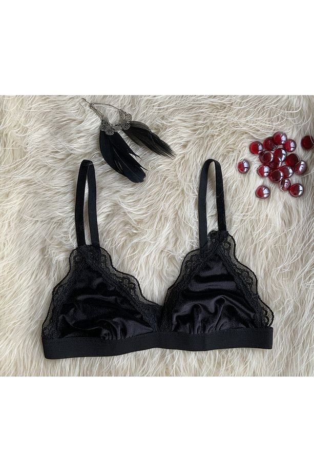 Siyah Kadife Bralet Ds200111br - 4