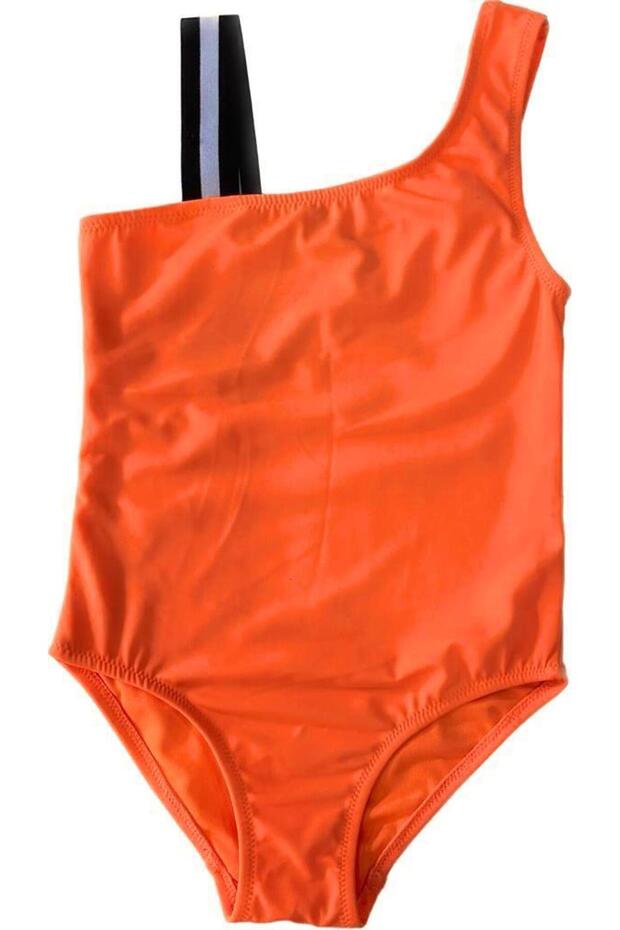 Tek askılı kız çocuk mayo - 1