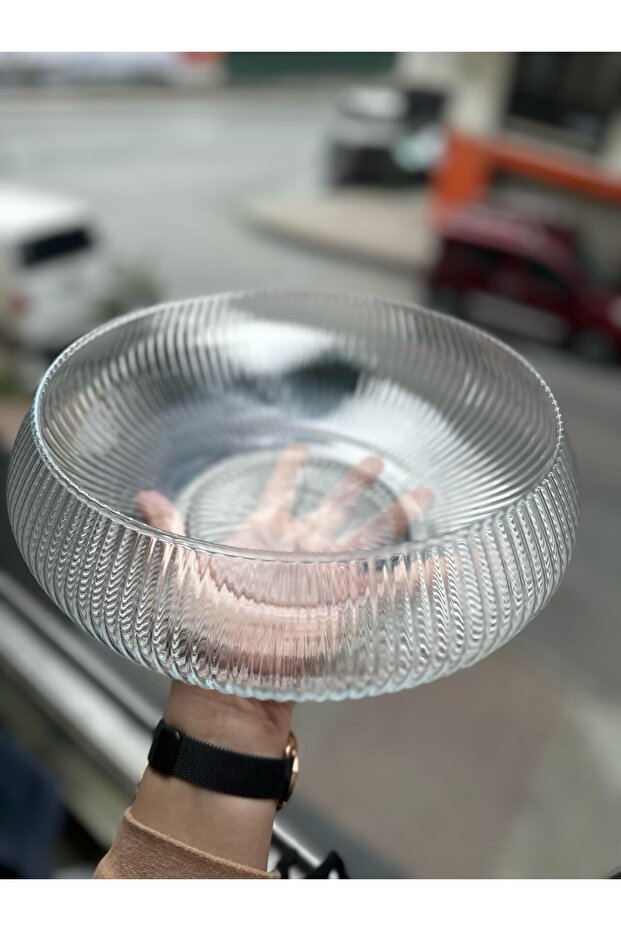 Handmade Large Size Glass Salad Bowl 30 cm