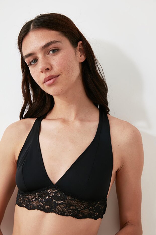أسود مايكرو الظهر مفصلة Bralet Ds200459بر
