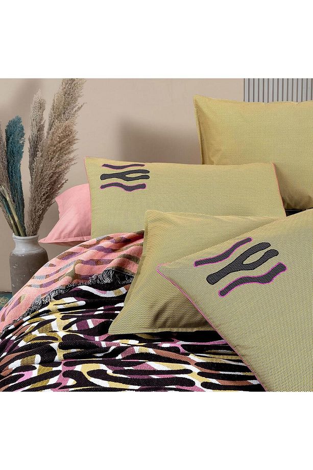Lole Multicolor  Tek Kişilik %100 Pamuk İpliği Boyalı Pike Takımı - 3