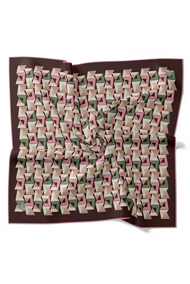 Geometric Pattern Trend Twill Scarf - 1