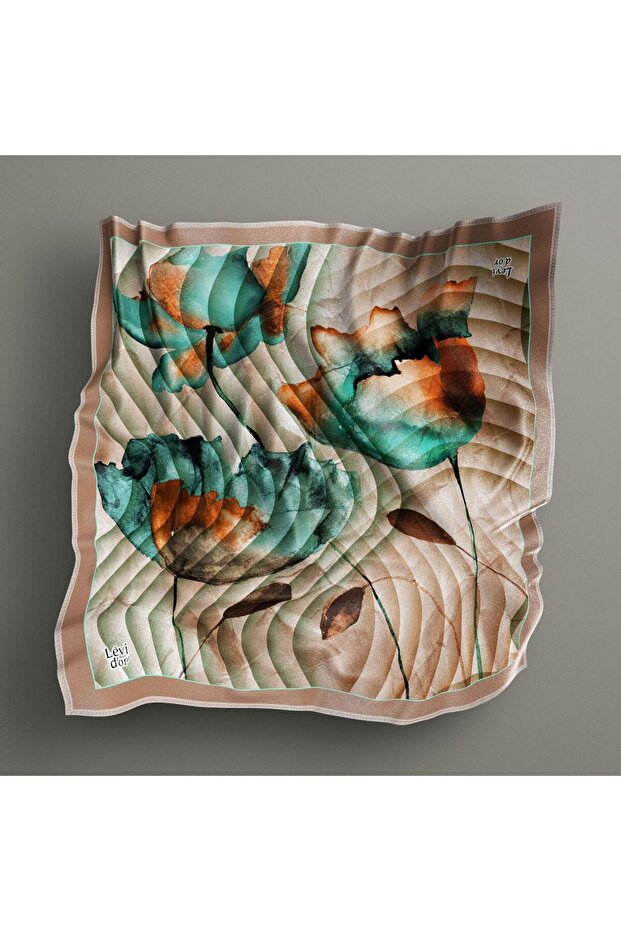 موجة زهرة نمط وشاح كريستال مضيء - 2