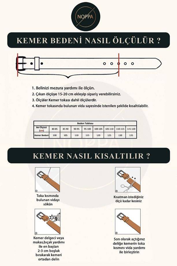 Hakiki Manda Derisi Erkek Spor Siyah Ve Kahverengi 2li Deri Kemer Erkek Kot Gerçek Deri Kemer - 9