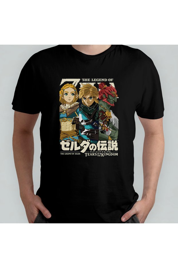 The Legend of Zelda - Link Unisex 100% Cotton Crew Neck T-Shirt Model 2