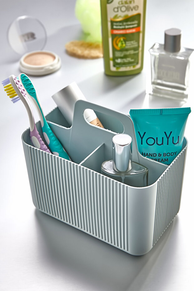 Papatya In-Cabinet Organizer for Kitchen, Office, Makeup, Bathroom Organizer Water Green