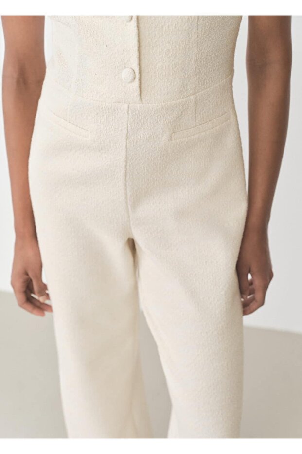 Düğmeli tüvit tulum - 5