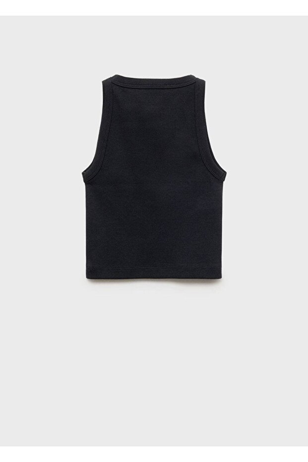 Triko cropped bluz - 2