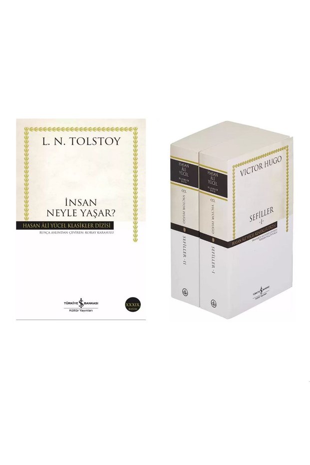 İnsan Neyle Yaşar?</DNTCTMS> - Lev Nikolayevich Tolstoy - Sefiller</DNTCTMS> (2 Cilt Takım) - Victor Hugo