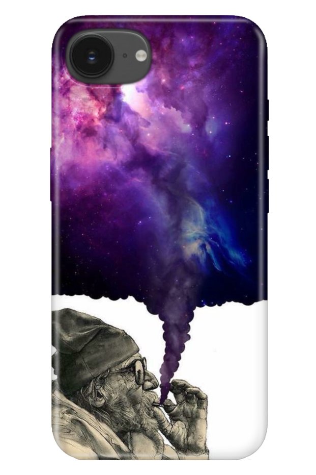 غطاء حماية من السيليكون متوافق مع هاتف iPhone 16E بتصميم دخاني
