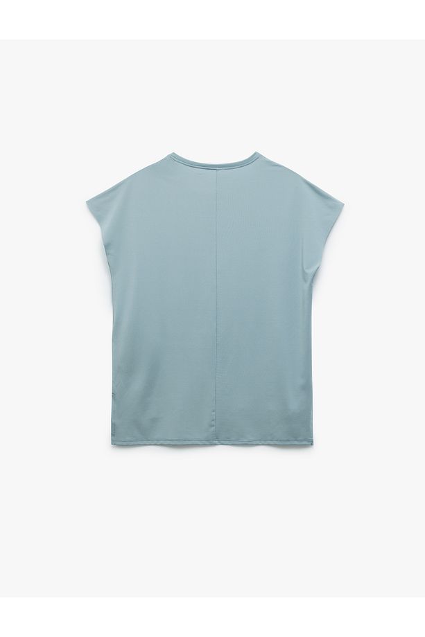 Bisiklet Yaka Relax Fit Basic Uzun Spor Tişört - 4