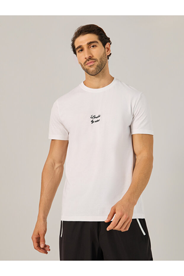 Minimal Embroidered Regular Fit T-Shirt