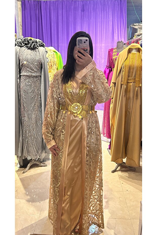 Çiçekli Kaftan - 4