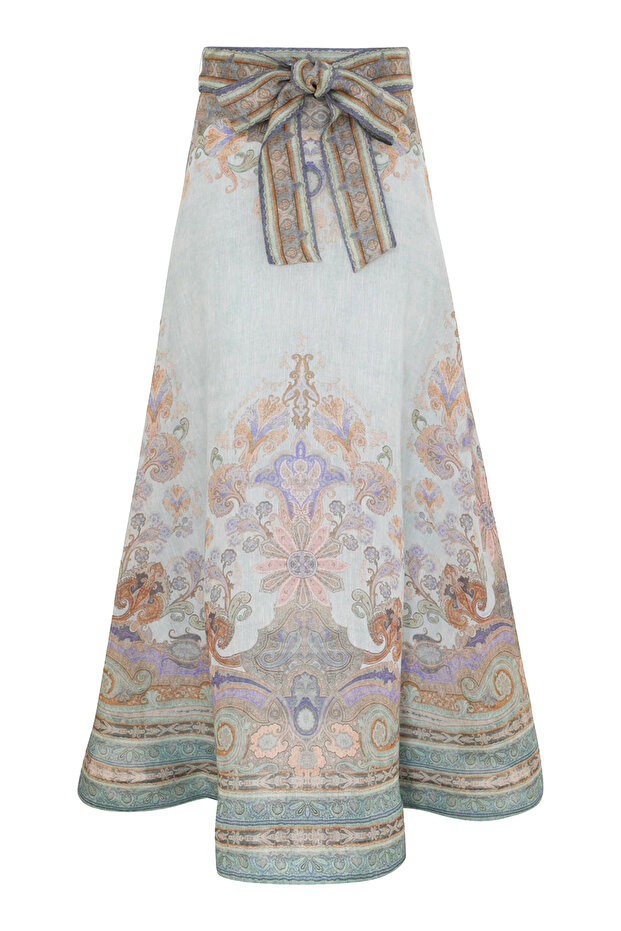 Renkli Maxi Etek - 1