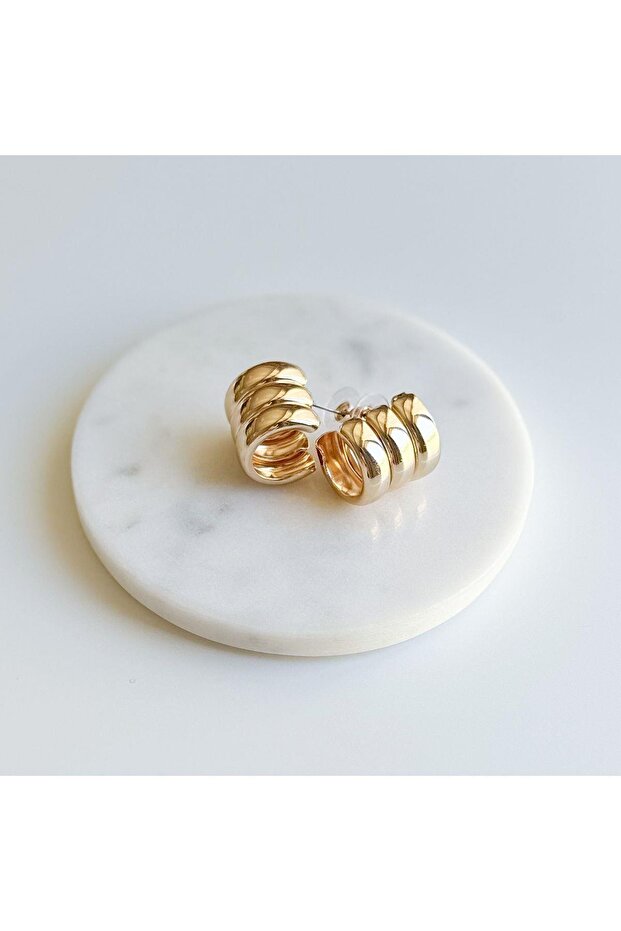 Çelik 3 bombeli küpe - 3