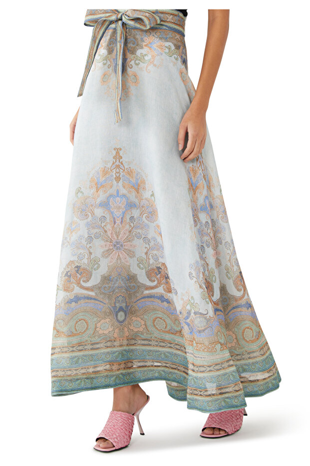 Renkli Maxi Etek - 5