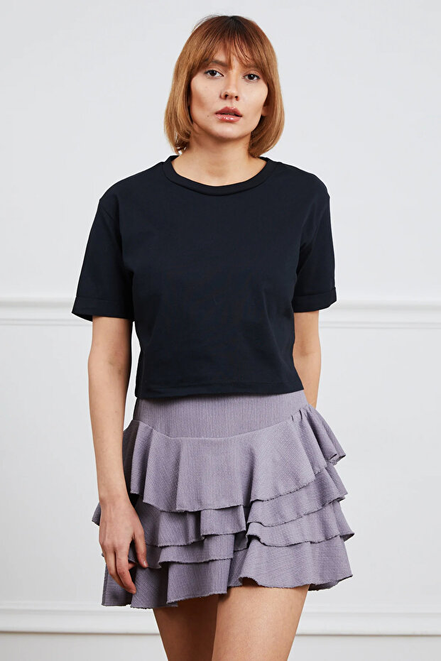 Basic Crop Tshirt - 2