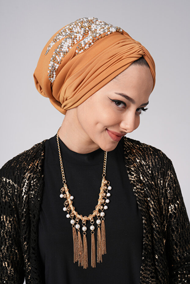 Hijab Bonnet | Pearl Tulip Stone | Full Filler | 4 Season Use