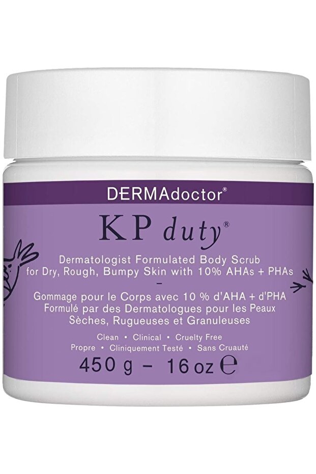 مقشر الجسم Kp Duty Dermatologist Formulated 450 جرام - أبيض