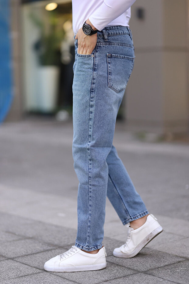 Açık Mavi Boyfriend Kot Pantolon Jeans TMNAW25JE00020 - 5