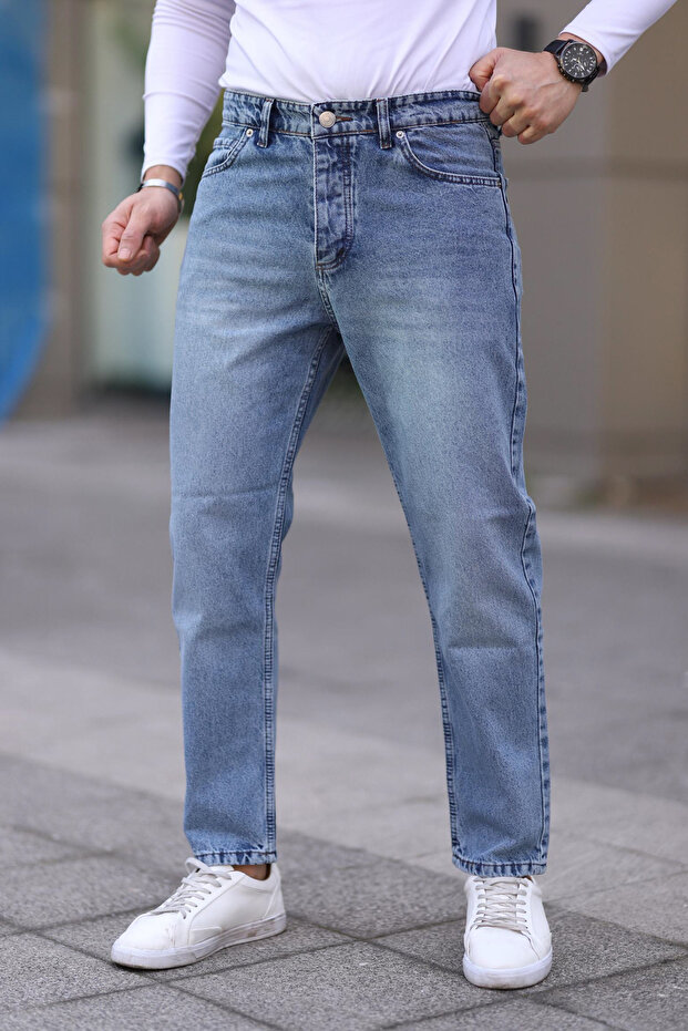 Açık Mavi Boyfriend Kot Pantolon Jeans TMNAW25JE00020 - 1
