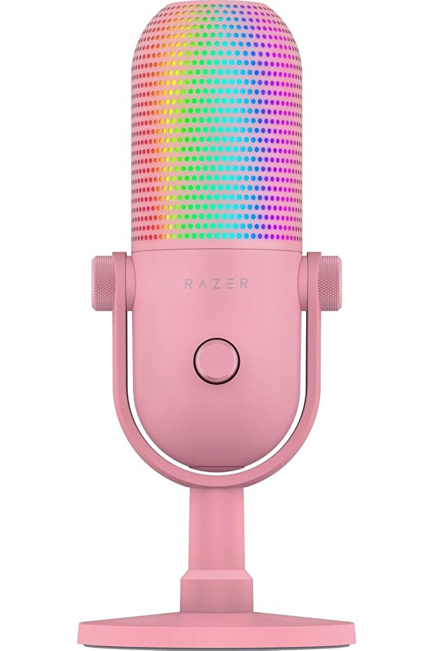Seiren V3 Chroma RGB USB Microphone: Stream & Game Reactive Lighting, Tap-to-Mute Sensor, Cond - 9