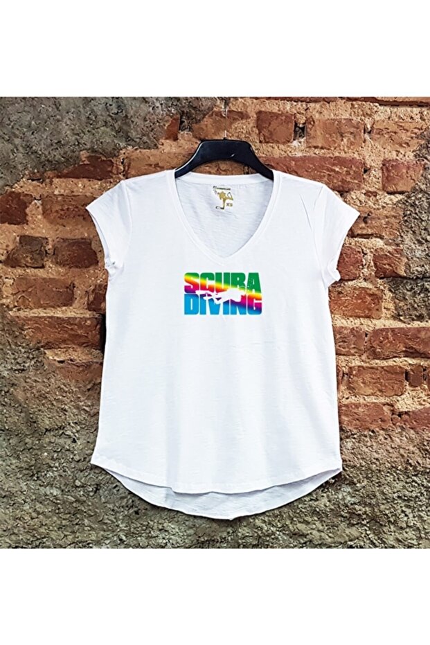 Scuba Diving Printed Casual T-Shirt