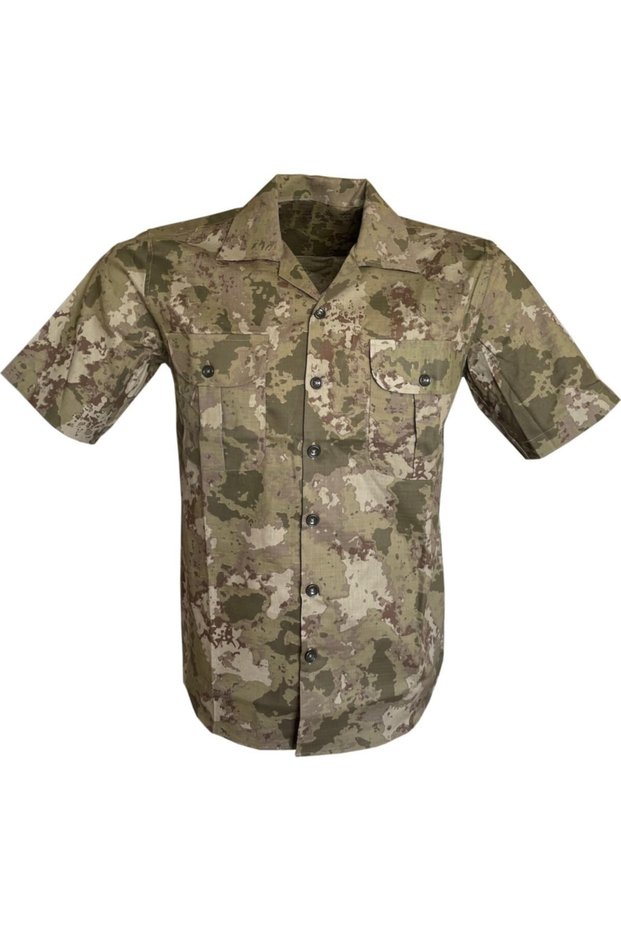Camouflage Pattern Short Sleeve Hunter Shirt