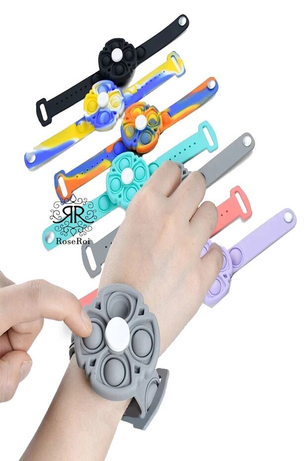 Stres Çarkı Popit Oyuncak Bileklik Pop It Bir Dakika Dönebilen Popitli Stres Çarklı Bileklik - 2