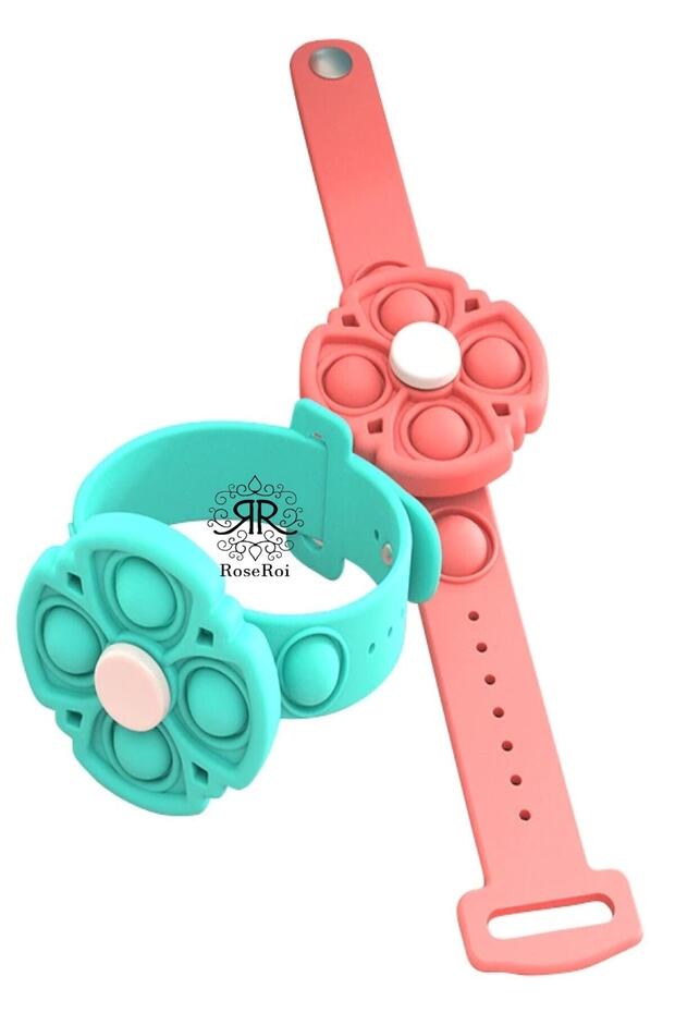 Stres Çarkı Popit Oyuncak Bileklik Pop It Bir Dakika Dönebilen Popitli Stres Çarklı Bileklik - 3