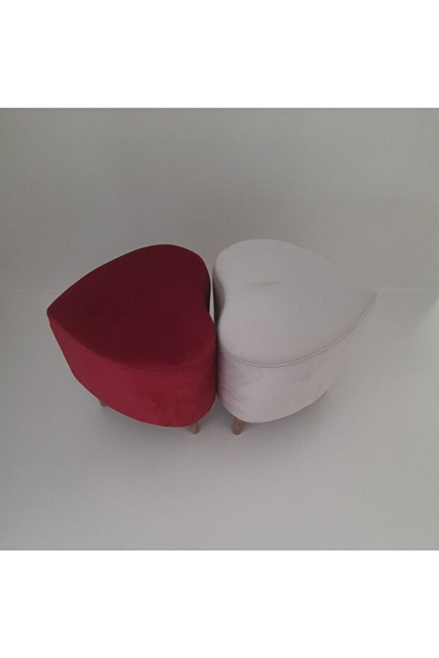 Sahra Kalp Puf Tabure Ayaklı - 4