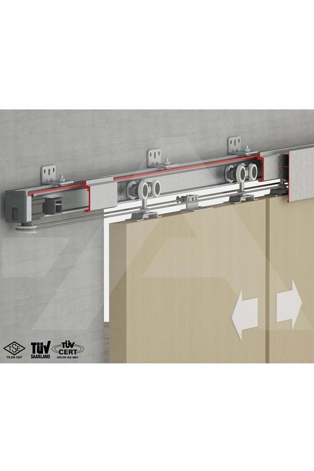120 Kg Ayarlı Halatlı Senkronize Sürgülü Kapı Sistemi - 2