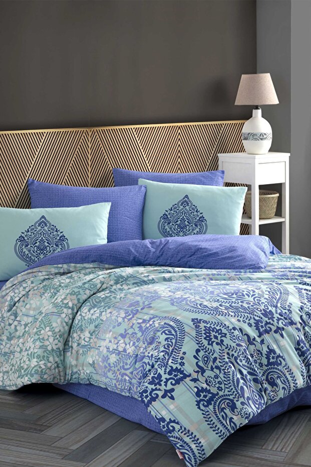 Desire Single Ranforce Duvet Cover Set Turquoise