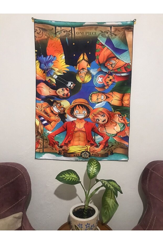 سجادة حائط بتصميم منقوش من Anime One Piece