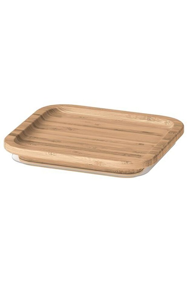 Storage Container Lid, Bamboo Square Bamboo Lid 15X15 cm
