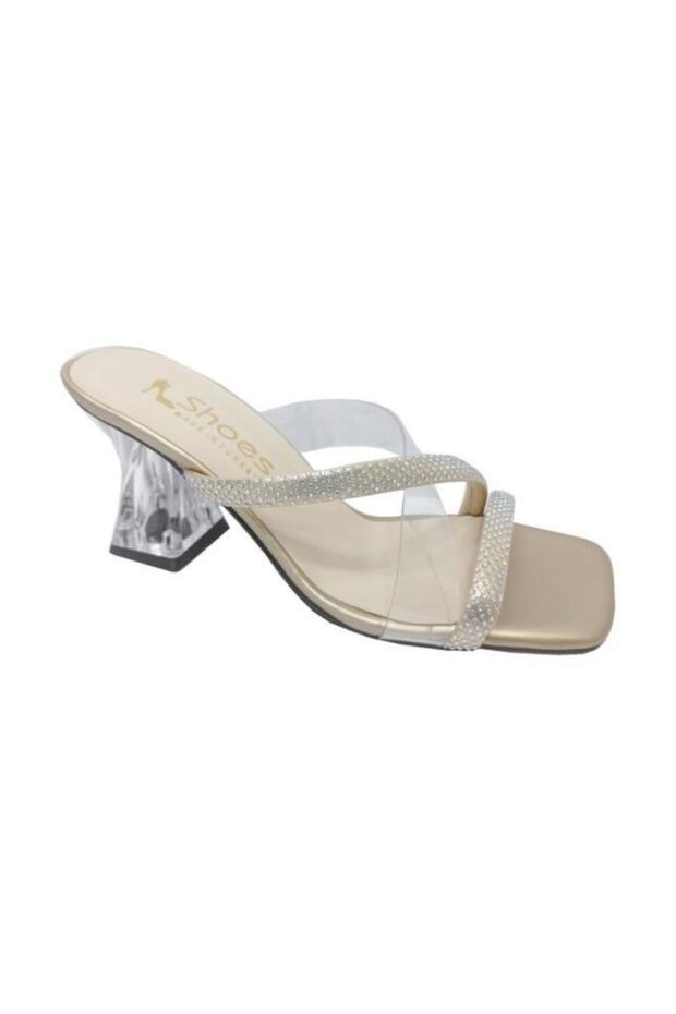 103 Transparent Long Heeled Fashion Slippers