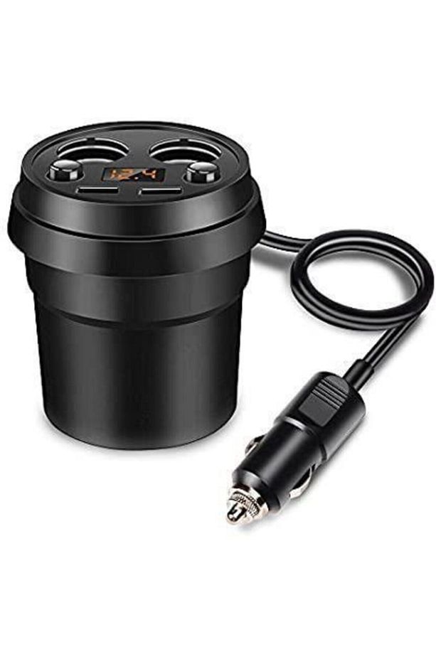 Çok Fonksiyonlu Araç Çakmak Çoğaltıcı 2 Çakmak + 2 Usb Giriş 3.1 - 2
