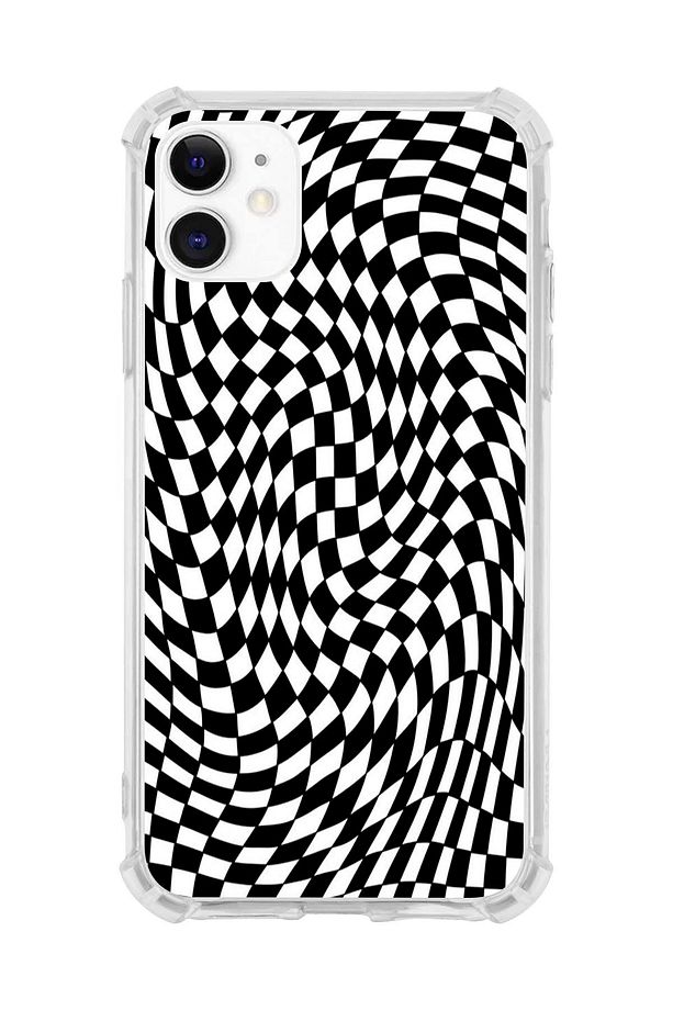 Iphone 11 Darbe Emici Dama Desenli Ve Yeşil Zebra Desenli Popsocket Kombini - 2
