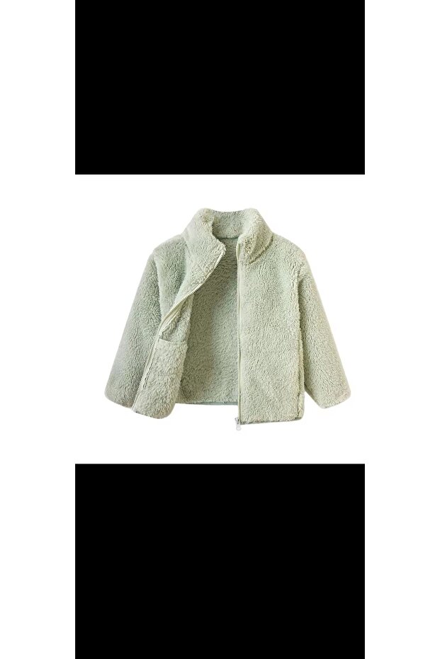 سترة قطيفة مع جيب بسحاب - 2