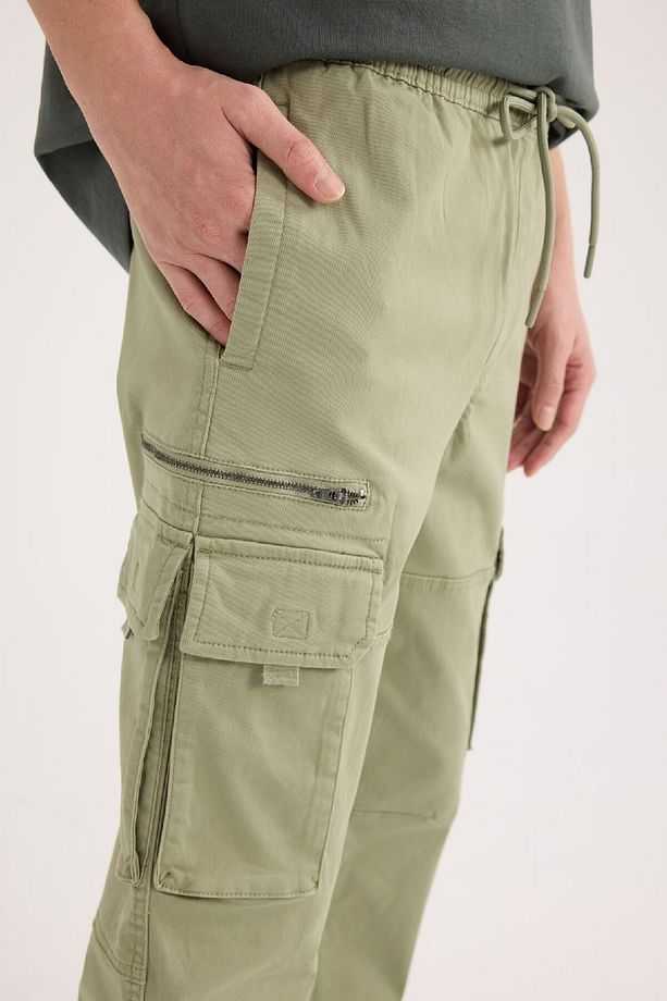 Regular Kargo Cepli Gabardin Jogger Pantolon B1916AX25SP - 6